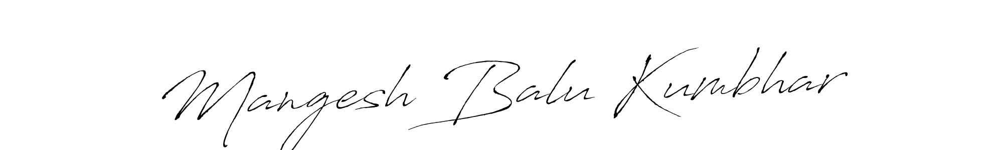 Use a signature maker to create a handwritten signature online. With this signature software, you can design (Antro_Vectra) your own signature for name Mangesh Balu Kumbhar. Mangesh Balu Kumbhar signature style 6 images and pictures png