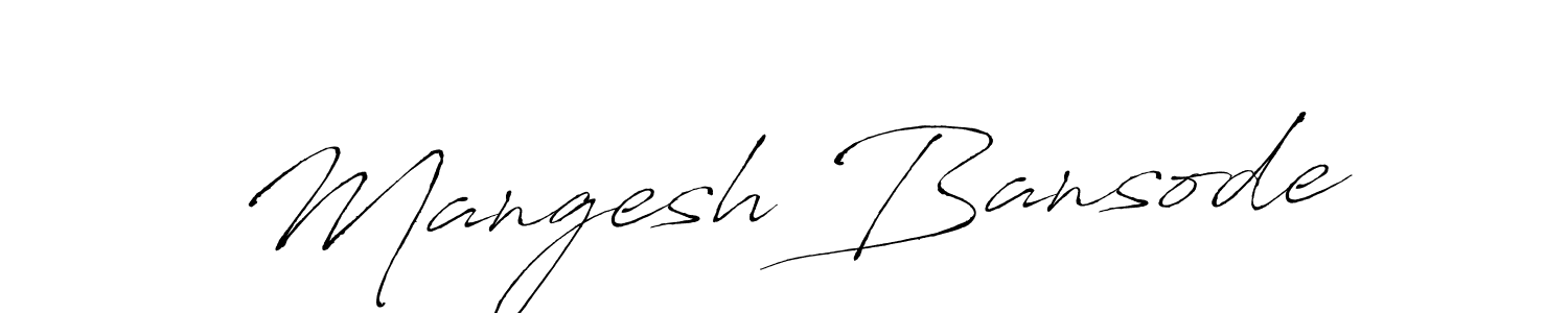 Make a beautiful signature design for name Mangesh Bansode. With this signature (Antro_Vectra) style, you can create a handwritten signature for free. Mangesh Bansode signature style 6 images and pictures png