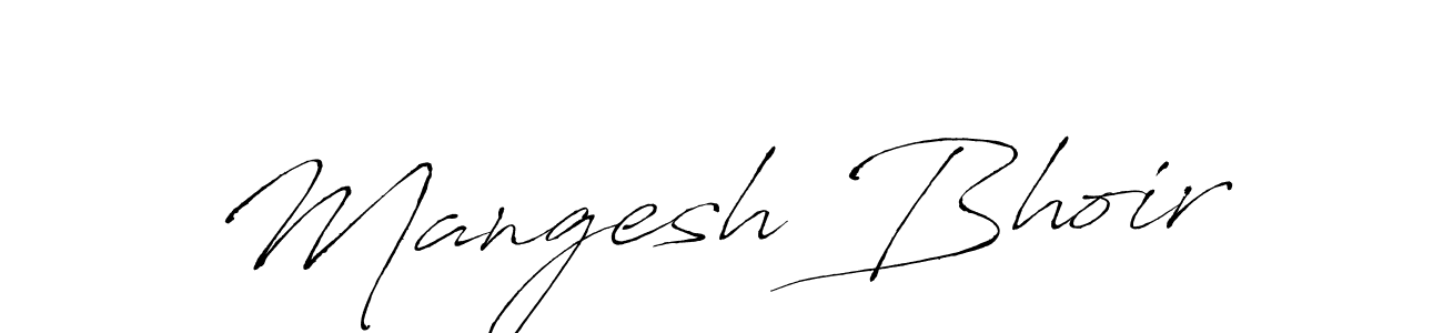 Design your own signature with our free online signature maker. With this signature software, you can create a handwritten (Antro_Vectra) signature for name Mangesh Bhoir. Mangesh Bhoir signature style 6 images and pictures png