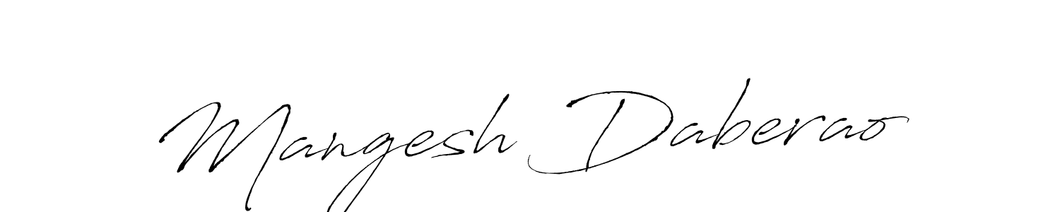 if you are searching for the best signature style for your name Mangesh Daberao. so please give up your signature search. here we have designed multiple signature styles  using Antro_Vectra. Mangesh Daberao signature style 6 images and pictures png