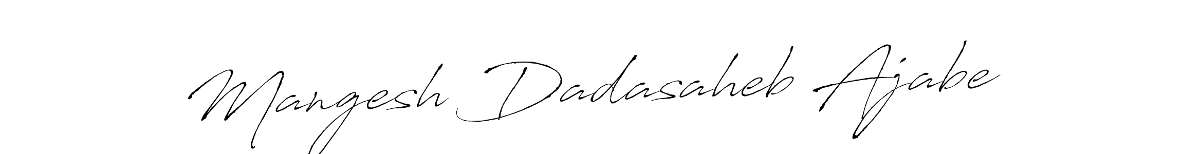 Create a beautiful signature design for name Mangesh Dadasaheb Ajabe. With this signature (Antro_Vectra) fonts, you can make a handwritten signature for free. Mangesh Dadasaheb Ajabe signature style 6 images and pictures png