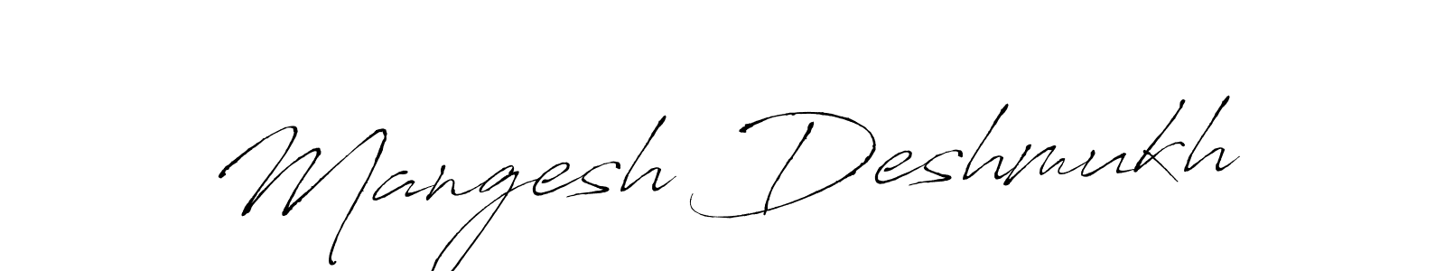 Antro_Vectra is a professional signature style that is perfect for those who want to add a touch of class to their signature. It is also a great choice for those who want to make their signature more unique. Get Mangesh Deshmukh name to fancy signature for free. Mangesh Deshmukh signature style 6 images and pictures png