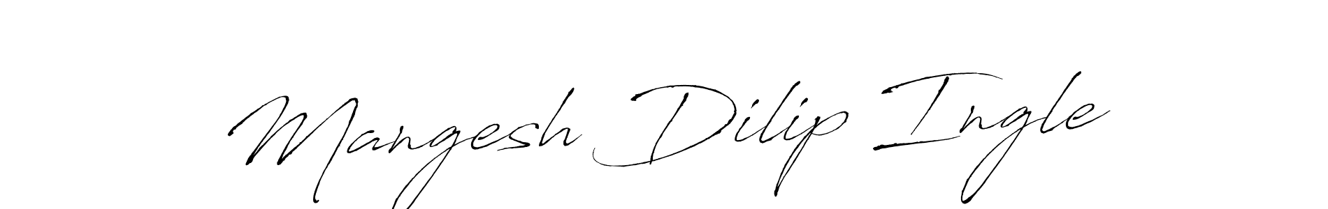 How to make Mangesh Dilip Ingle signature? Antro_Vectra is a professional autograph style. Create handwritten signature for Mangesh Dilip Ingle name. Mangesh Dilip Ingle signature style 6 images and pictures png
