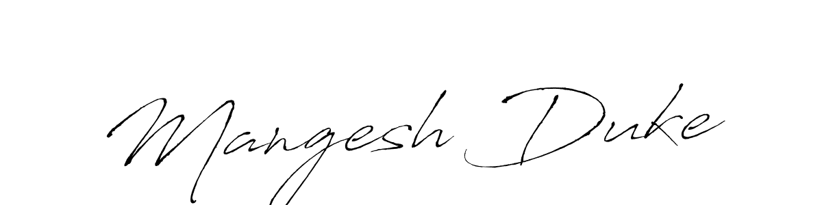 Use a signature maker to create a handwritten signature online. With this signature software, you can design (Antro_Vectra) your own signature for name Mangesh Duke. Mangesh Duke signature style 6 images and pictures png