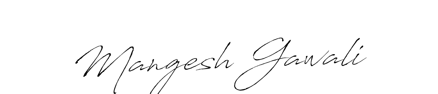 Mangesh Gawali stylish signature style. Best Handwritten Sign (Antro_Vectra) for my name. Handwritten Signature Collection Ideas for my name Mangesh Gawali. Mangesh Gawali signature style 6 images and pictures png