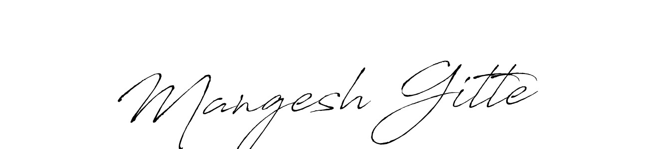 Also You can easily find your signature by using the search form. We will create Mangesh Gitte name handwritten signature images for you free of cost using Antro_Vectra sign style. Mangesh Gitte signature style 6 images and pictures png