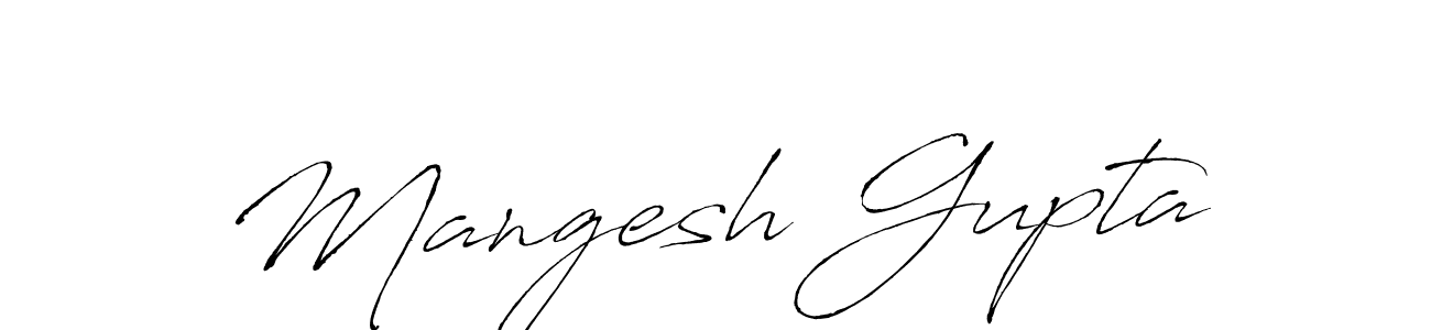 Make a beautiful signature design for name Mangesh Gupta. With this signature (Antro_Vectra) style, you can create a handwritten signature for free. Mangesh Gupta signature style 6 images and pictures png