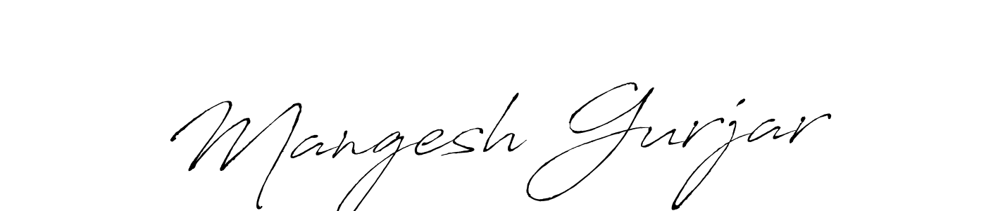 Use a signature maker to create a handwritten signature online. With this signature software, you can design (Antro_Vectra) your own signature for name Mangesh Gurjar. Mangesh Gurjar signature style 6 images and pictures png