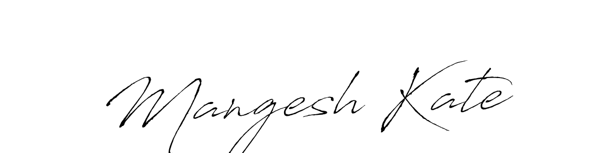 How to make Mangesh Kate signature? Antro_Vectra is a professional autograph style. Create handwritten signature for Mangesh Kate name. Mangesh Kate signature style 6 images and pictures png