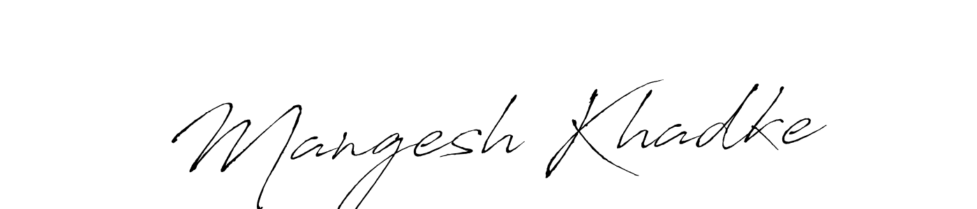 You should practise on your own different ways (Antro_Vectra) to write your name (Mangesh Khadke) in signature. don't let someone else do it for you. Mangesh Khadke signature style 6 images and pictures png