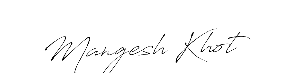 Also we have Mangesh Khot name is the best signature style. Create professional handwritten signature collection using Antro_Vectra autograph style. Mangesh Khot signature style 6 images and pictures png