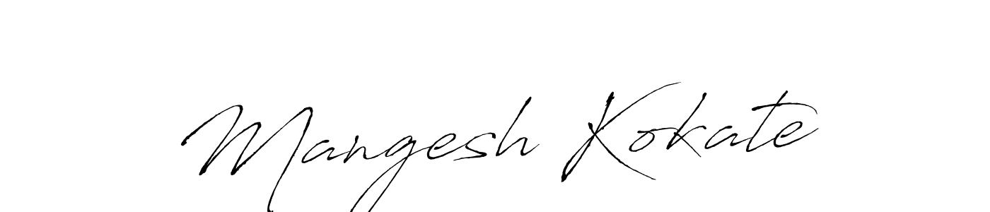 You can use this online signature creator to create a handwritten signature for the name Mangesh Kokate. This is the best online autograph maker. Mangesh Kokate signature style 6 images and pictures png