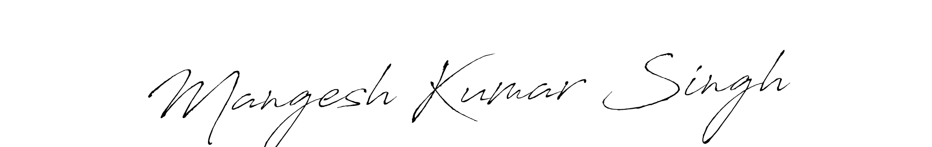 Mangesh Kumar Singh stylish signature style. Best Handwritten Sign (Antro_Vectra) for my name. Handwritten Signature Collection Ideas for my name Mangesh Kumar Singh. Mangesh Kumar Singh signature style 6 images and pictures png