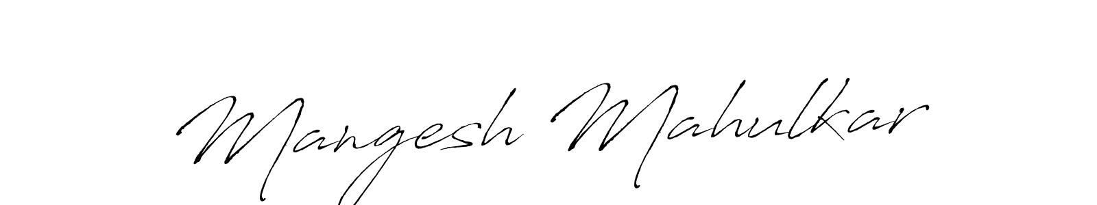 Make a beautiful signature design for name Mangesh Mahulkar. With this signature (Antro_Vectra) style, you can create a handwritten signature for free. Mangesh Mahulkar signature style 6 images and pictures png