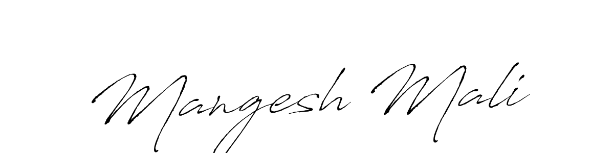 You should practise on your own different ways (Antro_Vectra) to write your name (Mangesh Mali) in signature. don't let someone else do it for you. Mangesh Mali signature style 6 images and pictures png