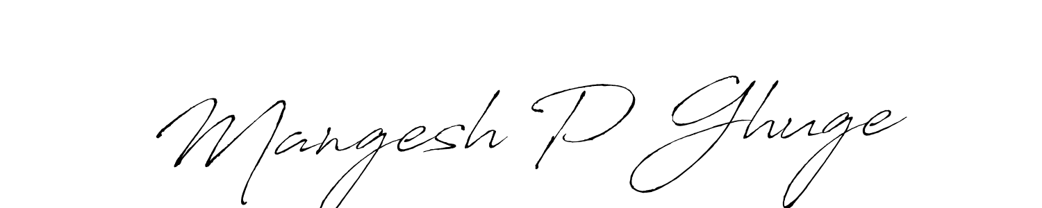 This is the best signature style for the Mangesh P Ghuge name. Also you like these signature font (Antro_Vectra). Mix name signature. Mangesh P Ghuge signature style 6 images and pictures png