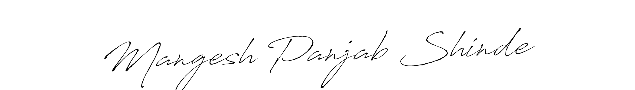 How to make Mangesh Panjab Shinde name signature. Use Antro_Vectra style for creating short signs online. This is the latest handwritten sign. Mangesh Panjab Shinde signature style 6 images and pictures png