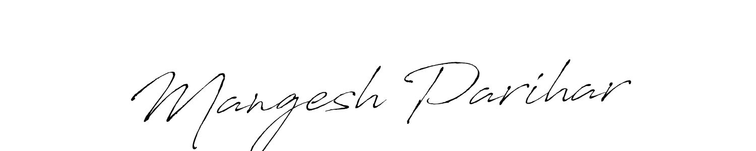 Use a signature maker to create a handwritten signature online. With this signature software, you can design (Antro_Vectra) your own signature for name Mangesh Parihar. Mangesh Parihar signature style 6 images and pictures png