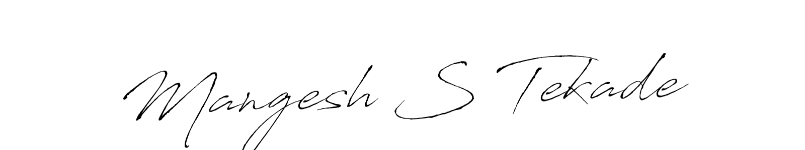 Design your own signature with our free online signature maker. With this signature software, you can create a handwritten (Antro_Vectra) signature for name Mangesh S Tekade. Mangesh S Tekade signature style 6 images and pictures png