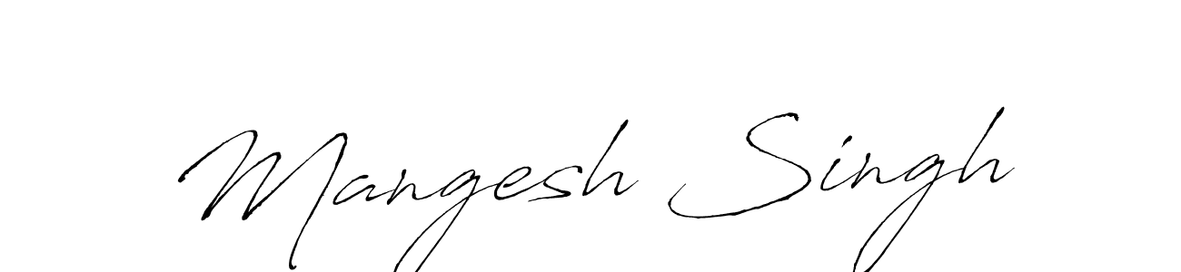 Design your own signature with our free online signature maker. With this signature software, you can create a handwritten (Antro_Vectra) signature for name Mangesh Singh. Mangesh Singh signature style 6 images and pictures png