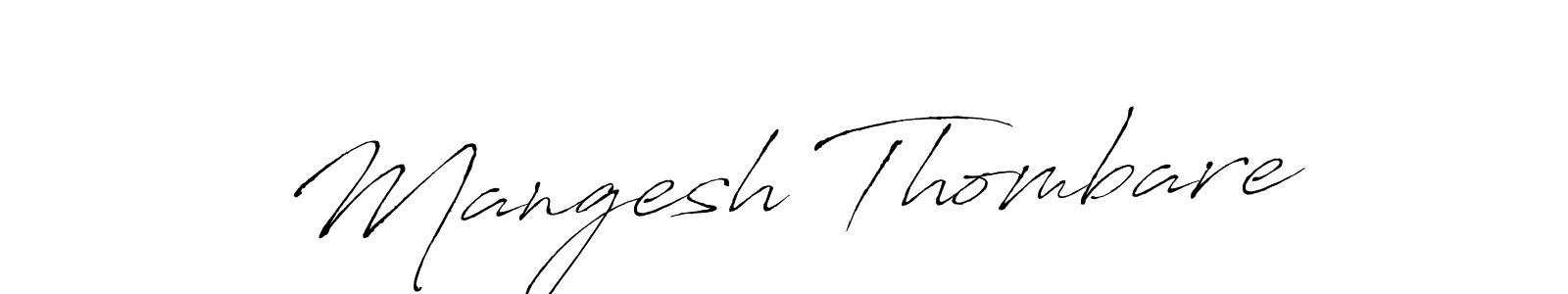 Antro_Vectra is a professional signature style that is perfect for those who want to add a touch of class to their signature. It is also a great choice for those who want to make their signature more unique. Get Mangesh Thombare name to fancy signature for free. Mangesh Thombare signature style 6 images and pictures png