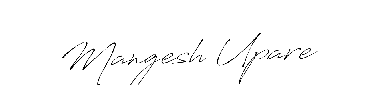 Mangesh Upare stylish signature style. Best Handwritten Sign (Antro_Vectra) for my name. Handwritten Signature Collection Ideas for my name Mangesh Upare. Mangesh Upare signature style 6 images and pictures png