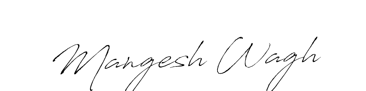 Make a beautiful signature design for name Mangesh Wagh. With this signature (Antro_Vectra) style, you can create a handwritten signature for free. Mangesh Wagh signature style 6 images and pictures png