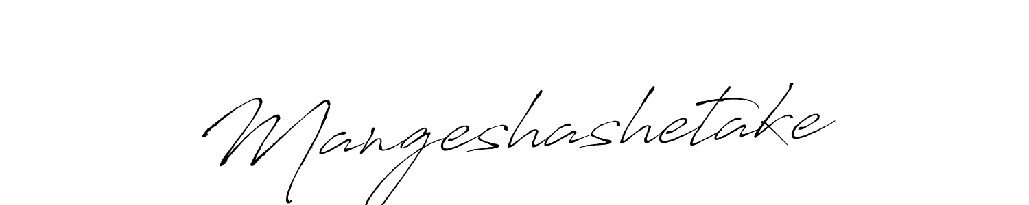 Use a signature maker to create a handwritten signature online. With this signature software, you can design (Antro_Vectra) your own signature for name Mangeshashetake. Mangeshashetake signature style 6 images and pictures png