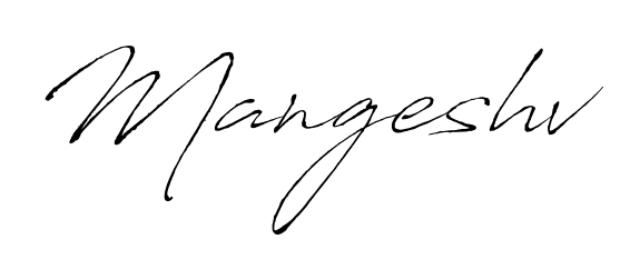 How to Draw Mangeshv signature style? Antro_Vectra is a latest design signature styles for name Mangeshv. Mangeshv signature style 6 images and pictures png
