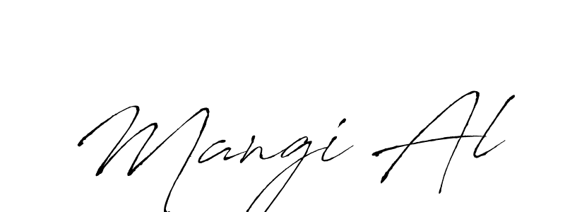 You should practise on your own different ways (Antro_Vectra) to write your name (Mangi Al) in signature. don't let someone else do it for you. Mangi Al signature style 6 images and pictures png