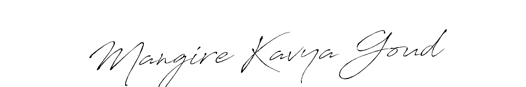 Antro_Vectra is a professional signature style that is perfect for those who want to add a touch of class to their signature. It is also a great choice for those who want to make their signature more unique. Get Mangire Kavya Goud name to fancy signature for free. Mangire Kavya Goud signature style 6 images and pictures png