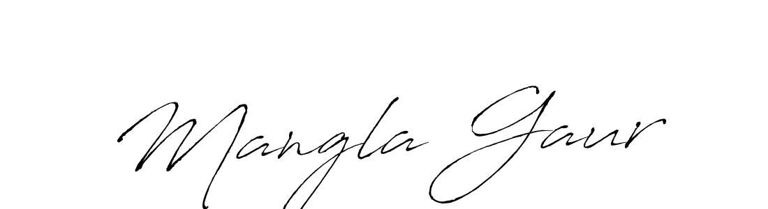 Use a signature maker to create a handwritten signature online. With this signature software, you can design (Antro_Vectra) your own signature for name Mangla Gaur. Mangla Gaur signature style 6 images and pictures png