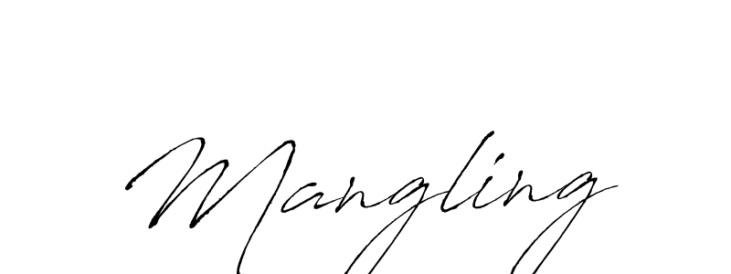 Use a signature maker to create a handwritten signature online. With this signature software, you can design (Antro_Vectra) your own signature for name Mangling. Mangling signature style 6 images and pictures png