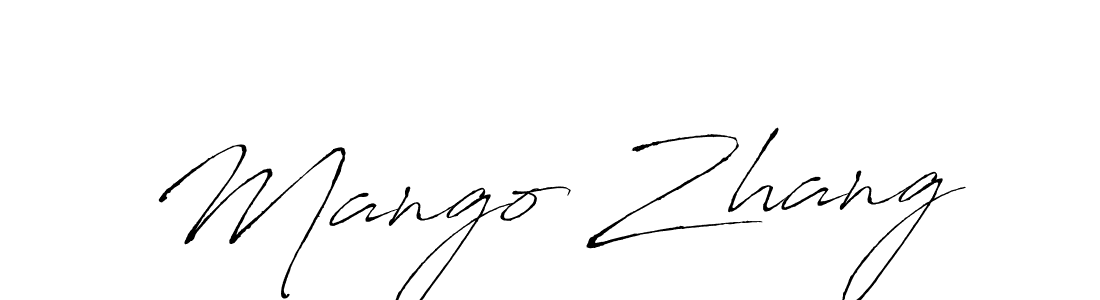 How to make Mango Zhang signature? Antro_Vectra is a professional autograph style. Create handwritten signature for Mango Zhang name. Mango Zhang signature style 6 images and pictures png