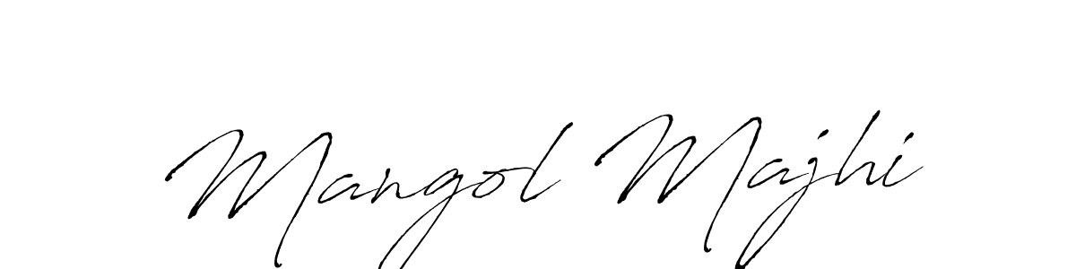 The best way (Antro_Vectra) to make a short signature is to pick only two or three words in your name. The name Mangol Majhi include a total of six letters. For converting this name. Mangol Majhi signature style 6 images and pictures png