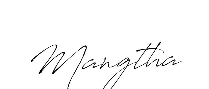 Make a beautiful signature design for name Mangtha. With this signature (Antro_Vectra) style, you can create a handwritten signature for free. Mangtha signature style 6 images and pictures png