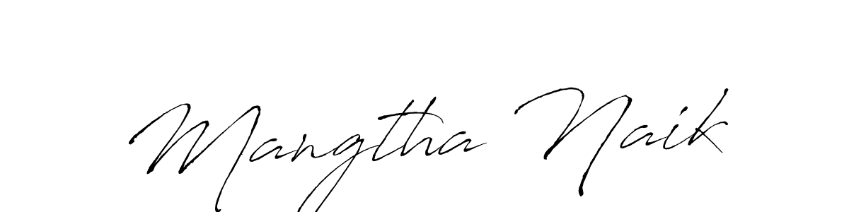 Make a beautiful signature design for name Mangtha Naik. With this signature (Antro_Vectra) style, you can create a handwritten signature for free. Mangtha Naik signature style 6 images and pictures png