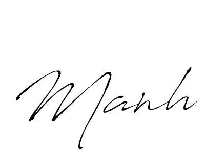 Use a signature maker to create a handwritten signature online. With this signature software, you can design (Antro_Vectra) your own signature for name Manh. Manh signature style 6 images and pictures png