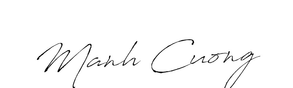 It looks lik you need a new signature style for name Manh Cuong. Design unique handwritten (Antro_Vectra) signature with our free signature maker in just a few clicks. Manh Cuong signature style 6 images and pictures png