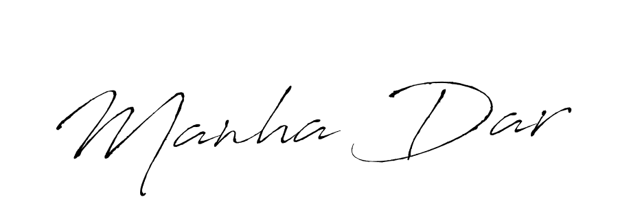 Design your own signature with our free online signature maker. With this signature software, you can create a handwritten (Antro_Vectra) signature for name Manha Dar. Manha Dar signature style 6 images and pictures png