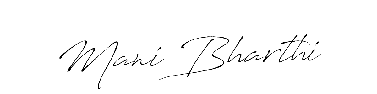 The best way (Antro_Vectra) to make a short signature is to pick only two or three words in your name. The name Mani Bharthi include a total of six letters. For converting this name. Mani Bharthi signature style 6 images and pictures png