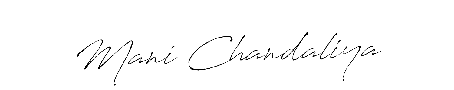 Use a signature maker to create a handwritten signature online. With this signature software, you can design (Antro_Vectra) your own signature for name Mani Chandaliya. Mani Chandaliya signature style 6 images and pictures png