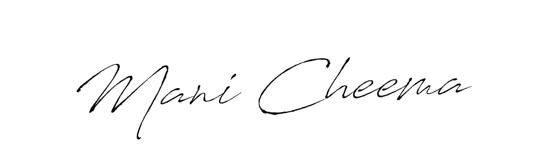 Use a signature maker to create a handwritten signature online. With this signature software, you can design (Antro_Vectra) your own signature for name Mani Cheema. Mani Cheema signature style 6 images and pictures png