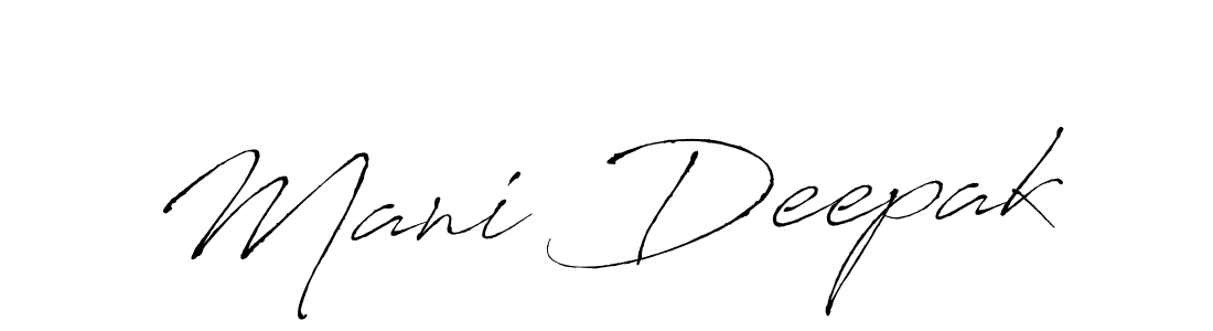 Similarly Antro_Vectra is the best handwritten signature design. Signature creator online .You can use it as an online autograph creator for name Mani Deepak. Mani Deepak signature style 6 images and pictures png