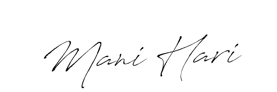 The best way (Antro_Vectra) to make a short signature is to pick only two or three words in your name. The name Mani Hari include a total of six letters. For converting this name. Mani Hari signature style 6 images and pictures png