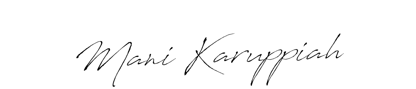 if you are searching for the best signature style for your name Mani Karuppiah. so please give up your signature search. here we have designed multiple signature styles  using Antro_Vectra. Mani Karuppiah signature style 6 images and pictures png