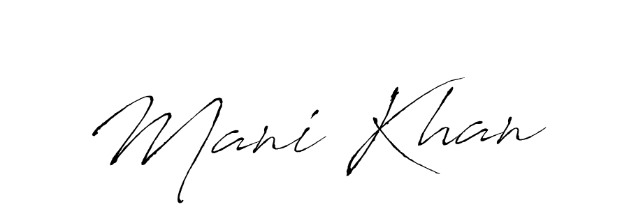 Make a beautiful signature design for name Mani Khan. Use this online signature maker to create a handwritten signature for free. Mani Khan signature style 6 images and pictures png