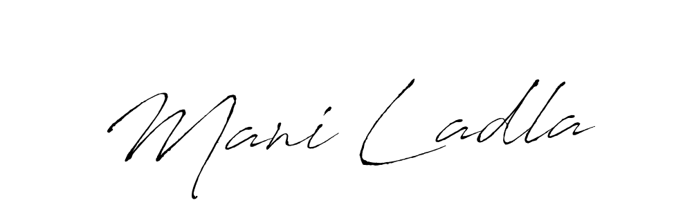 Similarly Antro_Vectra is the best handwritten signature design. Signature creator online .You can use it as an online autograph creator for name Mani Ladla. Mani Ladla signature style 6 images and pictures png