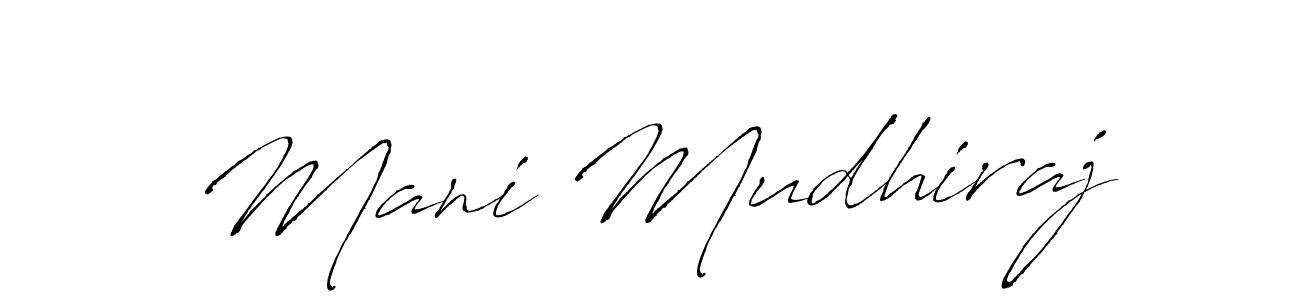 You can use this online signature creator to create a handwritten signature for the name Mani Mudhiraj. This is the best online autograph maker. Mani Mudhiraj signature style 6 images and pictures png