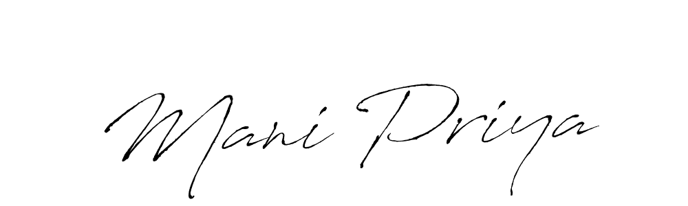How to make Mani Priya signature? Antro_Vectra is a professional autograph style. Create handwritten signature for Mani Priya name. Mani Priya signature style 6 images and pictures png